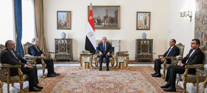 Sisi and Iranian foreign minister