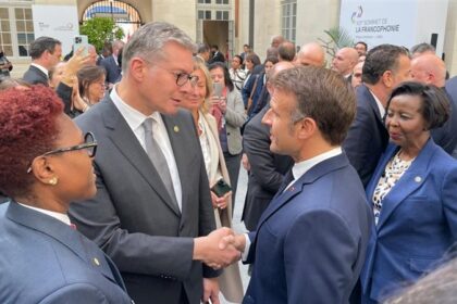 Minister Karim Badawy and President Macron