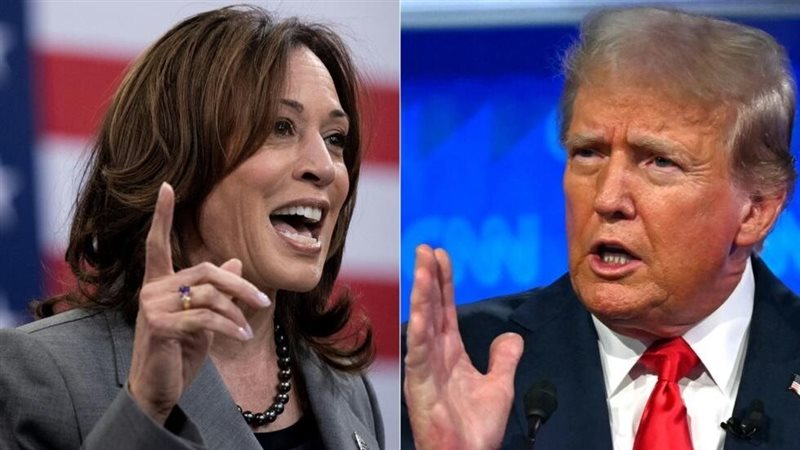 Harris and Trump