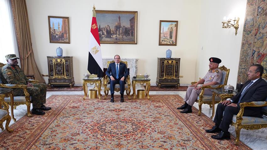 President Sisi, Uganda's Chief of Defense Forces General Muhoozi Museveni