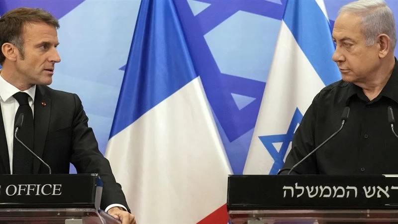 Macron and Netanyahu