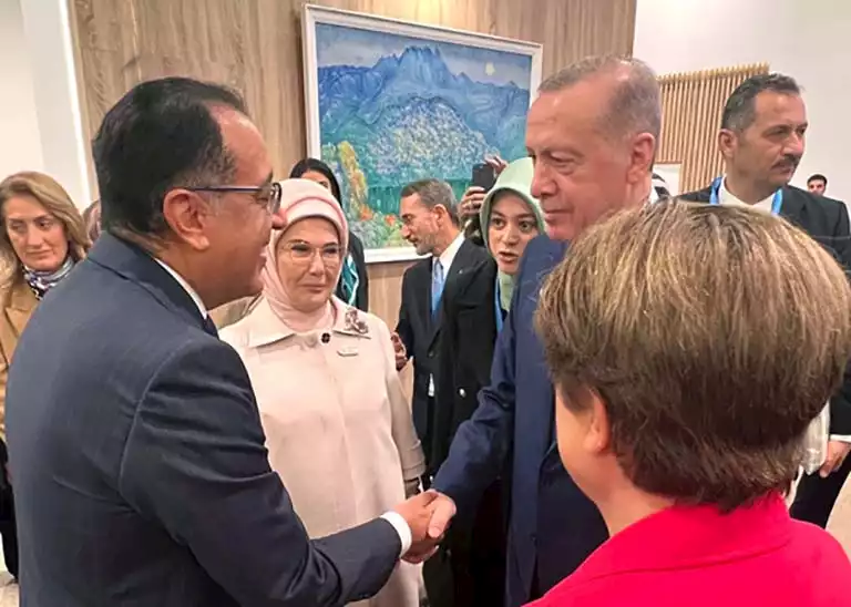 Madbouly meets Erdogan during COP29