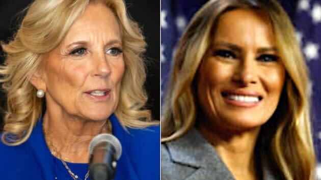 Melania Trump and Jill Biden