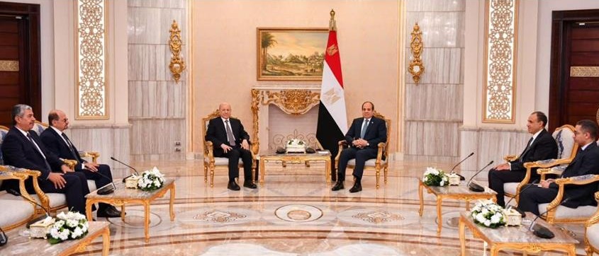 Sisi and Dr. Rashad Al-Alimi