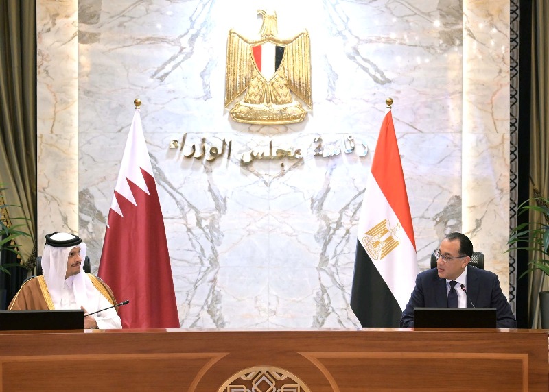 Qatari and Egyptian Prime Ministers