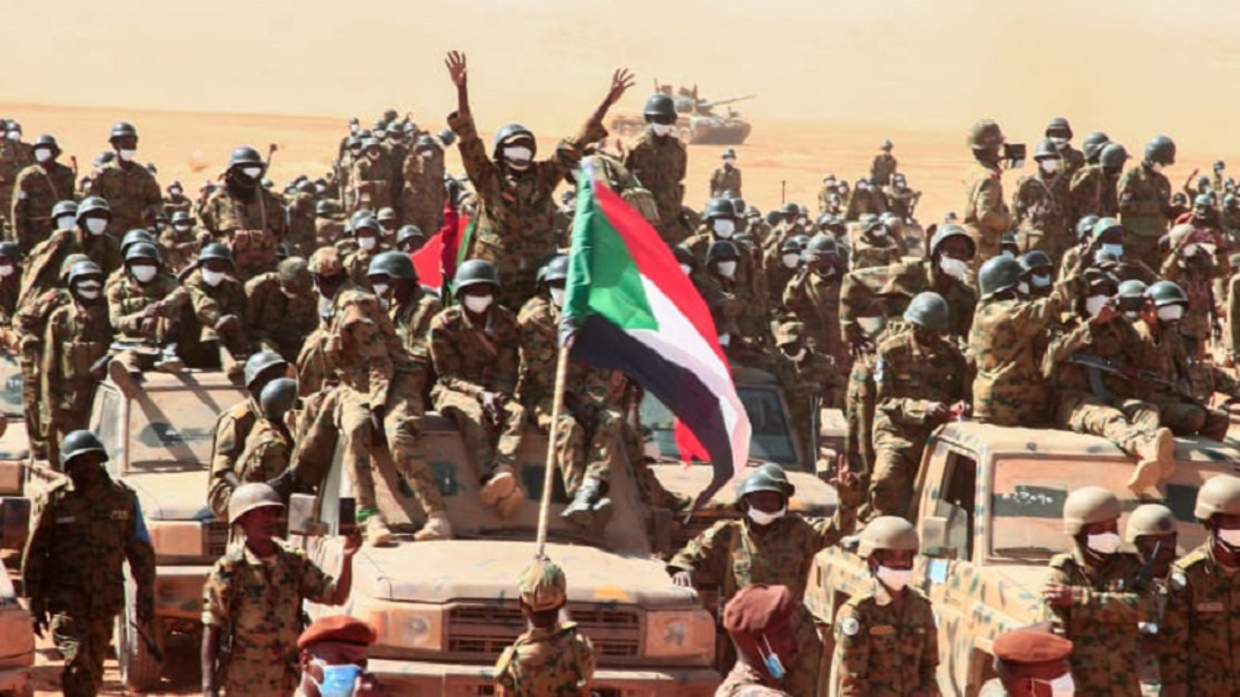 Sudanese army in Sinjai