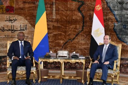 President Abdel Fattah El Sisi and President Brice Olégie Nguema