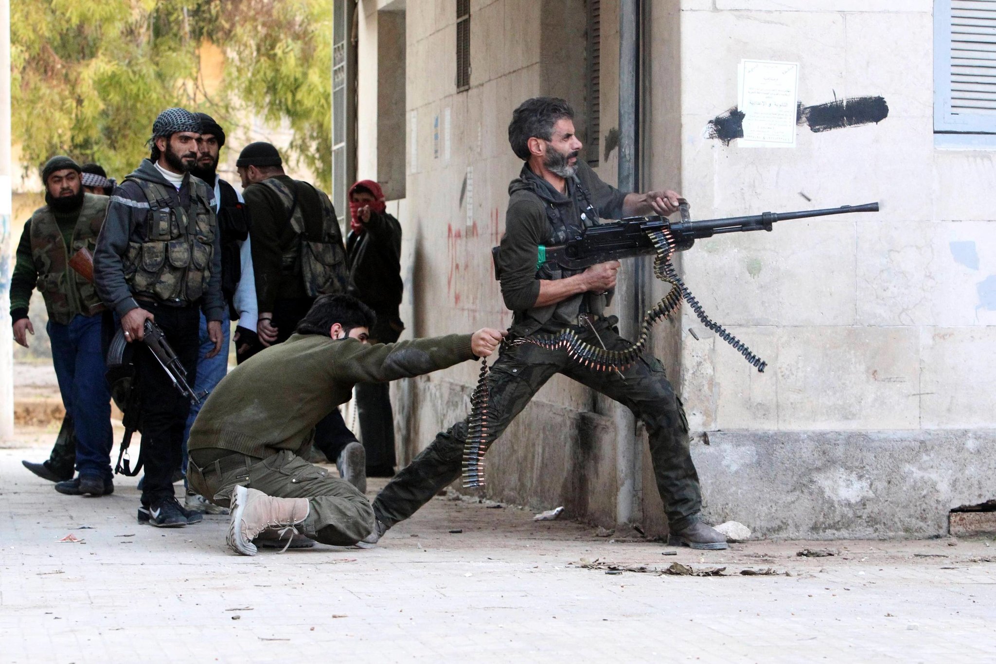 Terrorist groups battle in north Syria