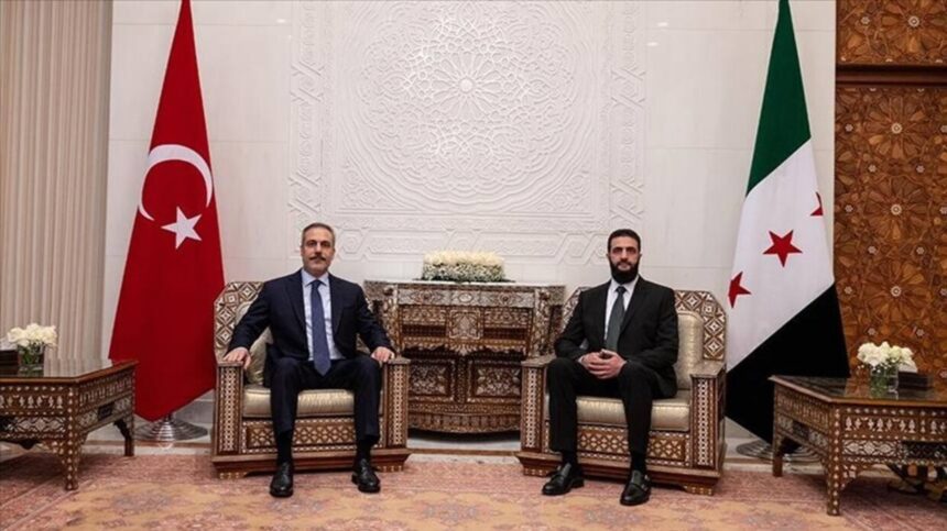 Ahmed Al Sharaa and Hakan Fidan