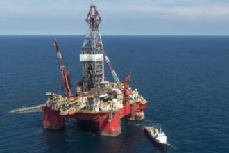 Offshore gas drill