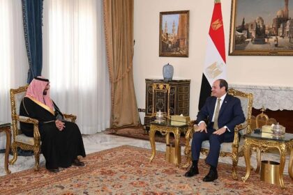 President Sisi with Saudi Minister of Culture