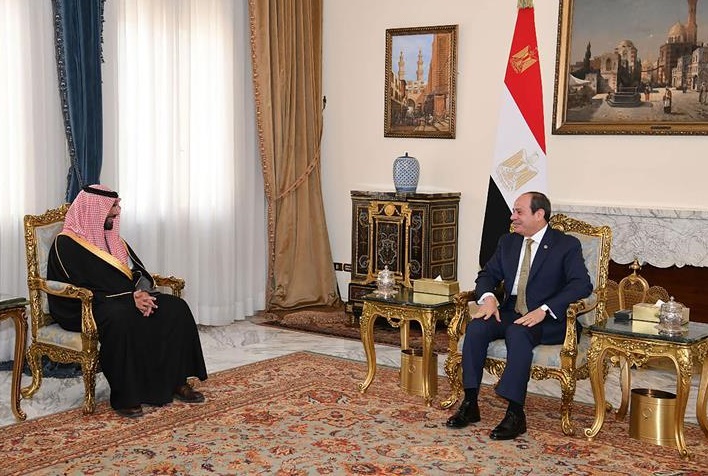 President Sisi with Saudi Minister of Culture