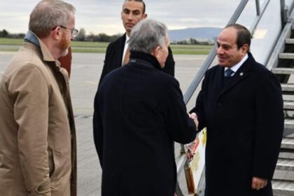 President Sisi arrives in Dublin