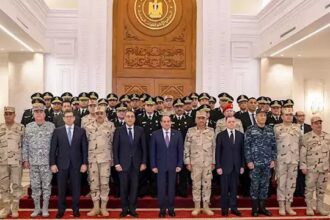 President Sisi meeting with the army, police and security apparatus