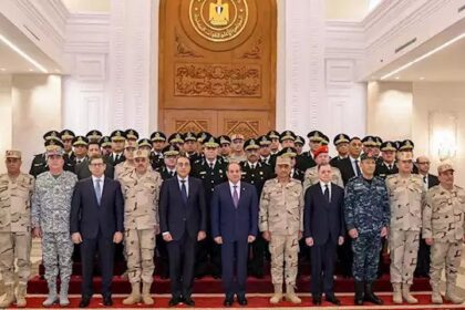 President Sisi meeting with the army, police and security apparatus