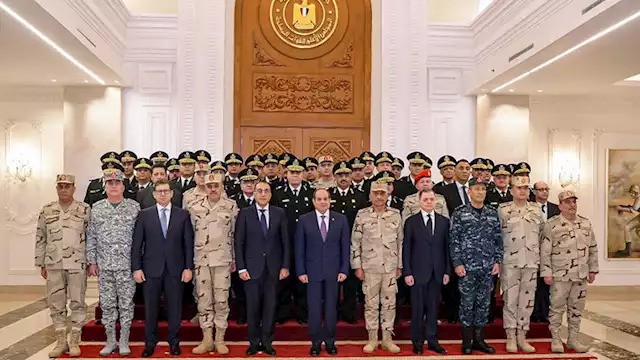 President Sisi meeting with the army, police and security apparatus