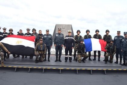 Egyptian and French naval drills