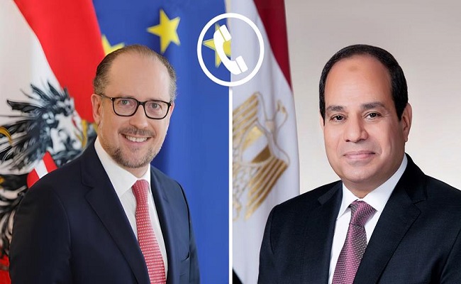 President SIsi and Alexander Schallenberg