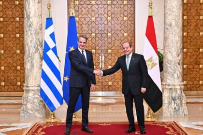 President Sisi and Prime Minister of Greece Mitsotakis