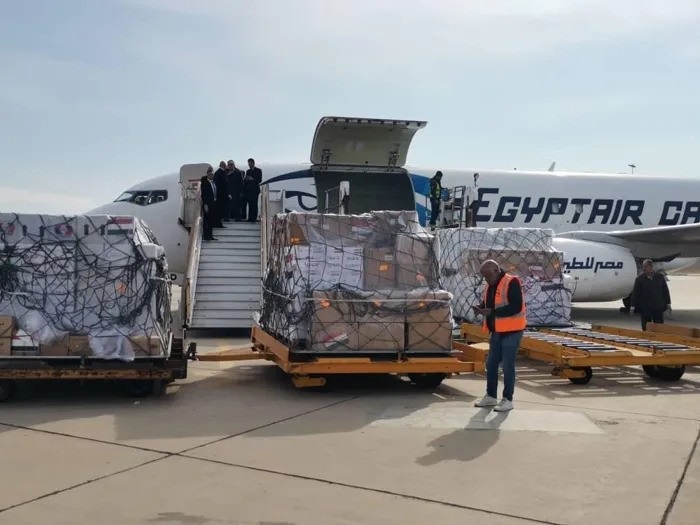 Egypt sends 15 tons of relief aid, medicine and food to Syria