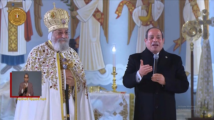 President Sisi and Pope Tawadros