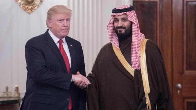 Crown Price Bin Salman and President Trump