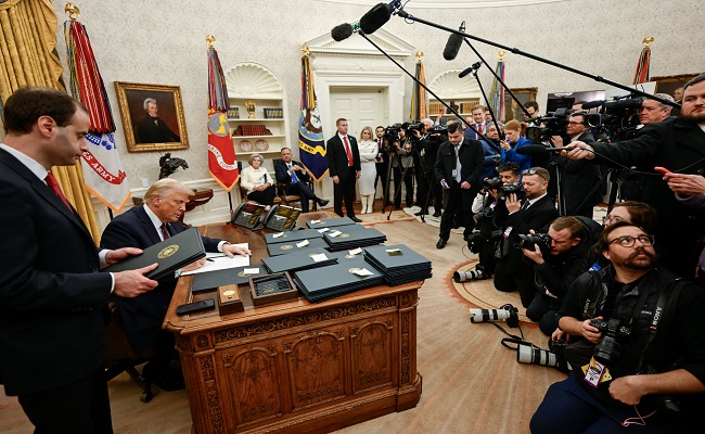 Trump signing executive orders