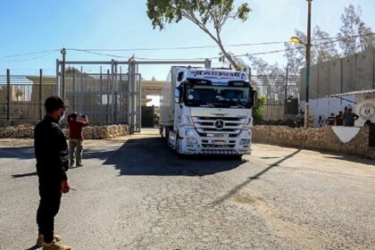 Aid trucks enter Gaza