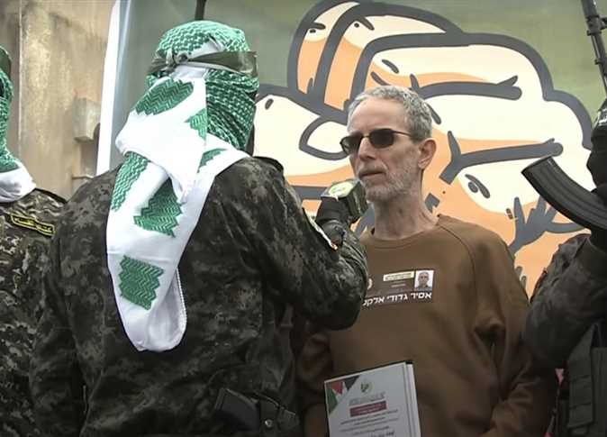 Israeli hostage being released