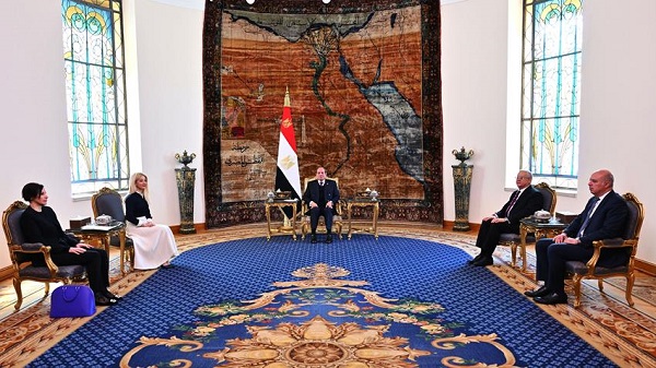President Sisi and Mrs. Annita Demetriou