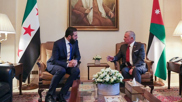 King Abdallah and President Al-Sharaa