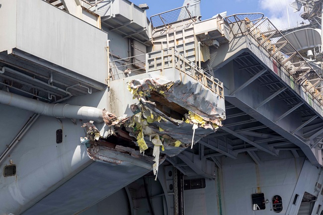 USS carrier collision