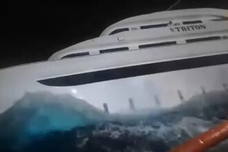 Triton yacht sunk