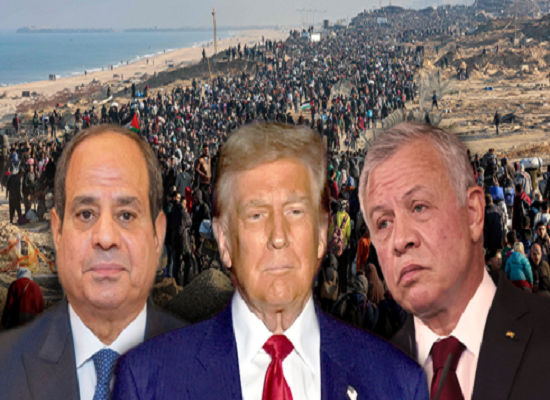 Sisi, Trump, Abdallah