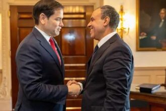Badr Abdel Ati and Marco Rubio
