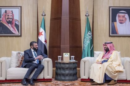 Ahmed Al Sharaa and Crown Prince Mohamed Bin Salman