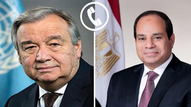 President Sisi and UN Secretary-General Guterres