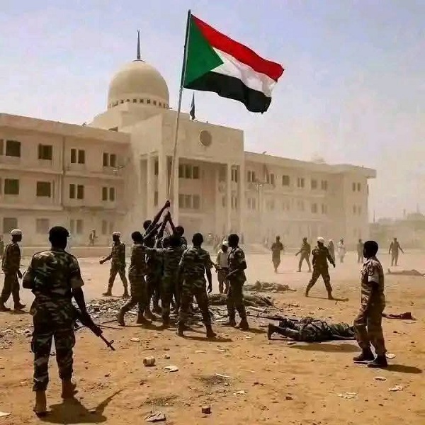 Sudanese army in Presidential Palace