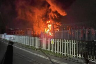 Heathrow electric fire