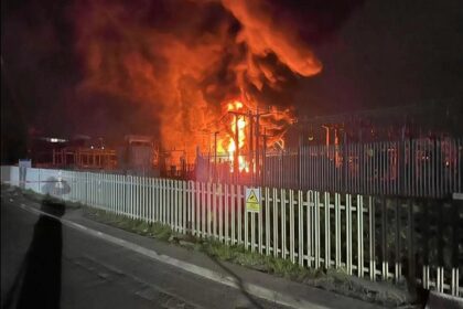 Heathrow electric fire