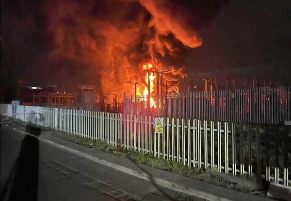 Heathrow electric fire