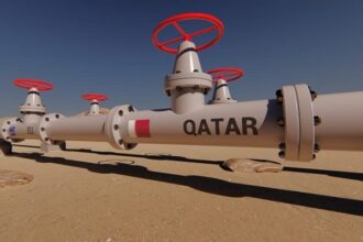 Qatar gas pipe