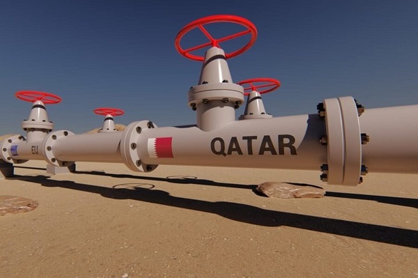 Qatar gas pipe