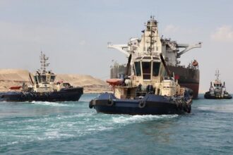 Suez Canal towing