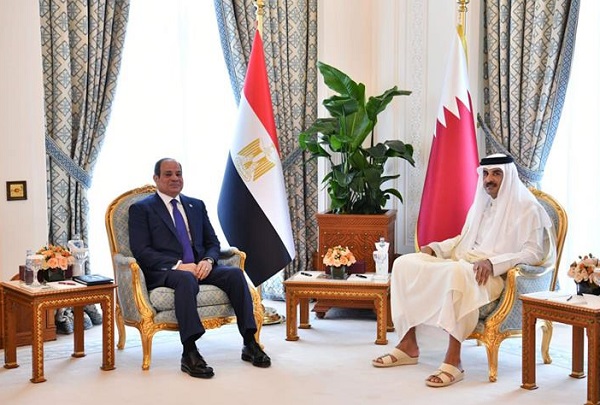 President Sisi and Emir of Qatar