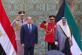 President Sisi arrives in Kuwait