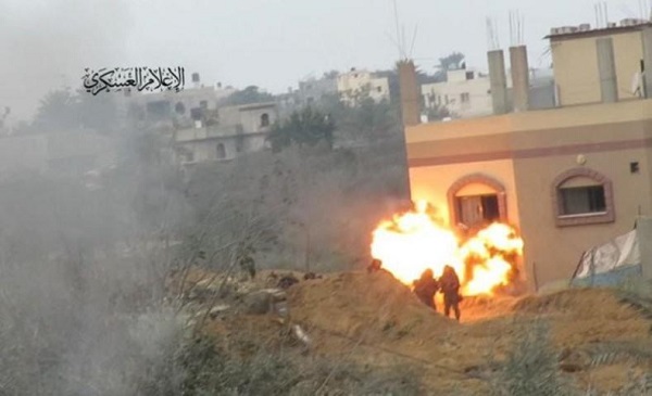 Qassam detonates