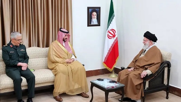 Saudi Defense Min and Khamenei