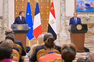 Sisi and Macron Ittihadia