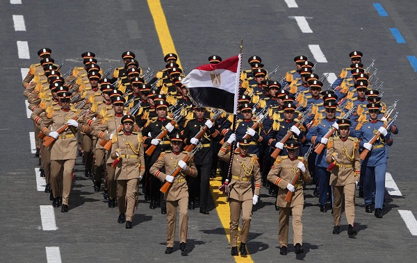 Egyptian Military Police Parade on Victory Day in Moscow
